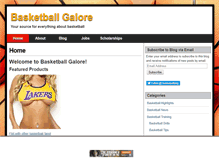 Tablet Screenshot of basketballgalore.com